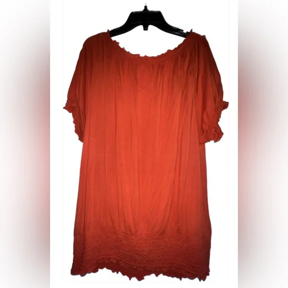 INC International Concepts orange top, size Large.
95% rayon & 5% spandex - Picture 2 of 4